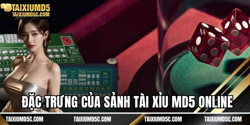 Đặc trưng của sảnh tài xỉu MD5 online